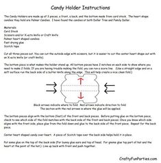 candy holder instructions for making an origami