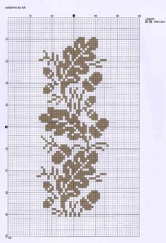 a cross stitch pattern with flowers on it