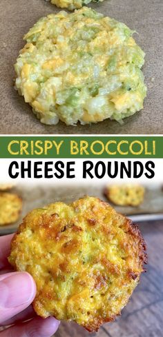 this is an image of crispy broccoli cheese rounds