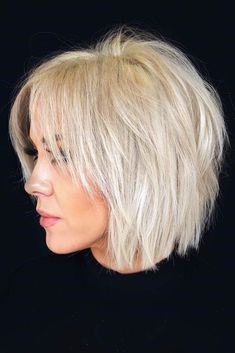 Modern Bob Haircut, Hairstyles For Fine Hair, Choppy Bob Hairstyles, Bob Hairstyles For Fine Hair, Hair Styles 2017, Hairstyles Over 50, Short Blonde, Haircuts For Fine Hair, Short Blonde Hair