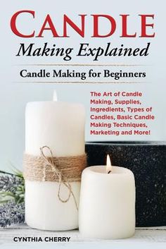 the cover of candle making book