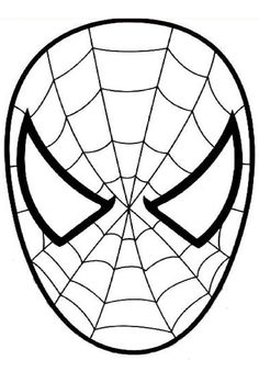 the face of spider - man in black and white, with two different eyes on each side