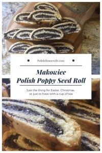 some brown and white striped cookies on a cutting board with the words make - o - poppy seed roll