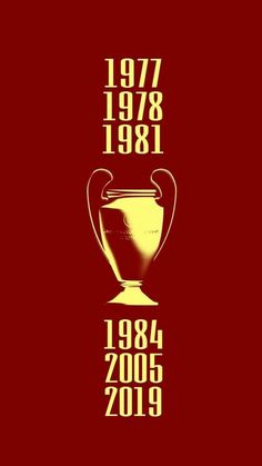 an image of a trophy on a red background with the words 1971 - 1989 written below it