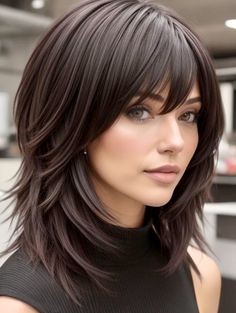 Medium Shaggy Hairstyles For Fine Hair, Retro Hair Styles, Elegant Haircut, Thick Hair Styles Medium, Hairdos For Short Hair, Peinados Fáciles Para Cabello Corto