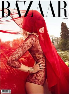 Harpers Bazaar (Turkey) Harpers Bazaar Covers, Mode Editorials, Woman In Red, Celebrity Photography, Fashion Magazine Cover, Fashion Cover, Mode Casual, Red Lingerie