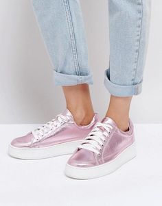 Free People Letterman Metallic Sneakers Sneakers Fashion Outfits, Metallic Sneakers, Pink Metallic, Free People Shoes, Pink Sneakers, Metallic Pink, New Sneakers, Platform Sneaker, Comfy Shoes