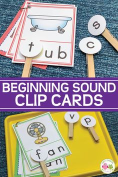 the beginning sound clip cards are perfect for learning letters and numbers