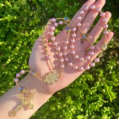 At YourCustomRosary, you will find custom rosaries handmade to perfection with only high quality materials. Most designs are made with genuine Austrian crystals & pearls, pave crystal ball beads, freshwater pearls, and much more! A rosary makes a perfect gift for almost any occasion and is definitely the gift of a lifetime. If you need your order delivered by a certain day, please let me know before placing it and I will be happy to help the best way I can! ◆ COLOR ◆  There are so many colors to choose from! Please do not hesitate to ask for different shades. Also, if you see a listing made with Gold and you want it made with Silver or vice versa, please specify that in the notes at checkout. All designs can be made in either Gold or Silver. My goal is to help you create any design your he Baby Christening Gifts, Number Beads, Custom Rosary, Pearl Rosary, Alphabet Beads, Communion Gifts, Color Beads, First Holy Communion, Catholic Gifts