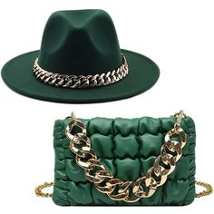 Chic and Elegant Design Make a fashion statement with this luxury fedora and matching puff clutch featuring gold chains, designed to enhance your ensemble with a touch of glamour. The combination of classic Fedora style and delicate gold accents creates a unique and luxurious look. High-Quality Craftsmanship Appreciate the meticulous craftsmanship, crafted from premium materials that ensure durability and comfort. The addition of gold chains adds a luxurious touch, making these hats a standout a Fedora Hat Style, Wool Shoes, Fedora Hat Women, Fedora Hats, Girls Boutique, Leather Bag Women, Felt Hat, Brim Hat, Fedora Hat