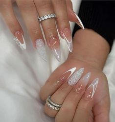 Glitzy Nails, Latest Nails, Nail Art French, Art Blending, April Nails, Summer Highlights, Nails Glossy, Nails Cute, Nails Press