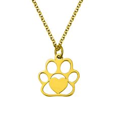 This beautiful necklace commemorates the pets in the family in a sweet and meaningful way. Pets are one of the family members and have important meanings for everyone in the family. If you are a pet lover, then this necklace will be very suitable for you. The middle of the paw is a love heart. The name of the pet can be customized on the love heart, so that the pet can be with you all the time! Paw Print Round Pendant Jewelry As Gift, Paw Print Round Pendant Jewelry For Gift, Paw Print Round Pendant Jewelry Gift, Round Pendant Necklace With Paw Print For Gift, Paw Print Pendant Necklace For Gifts, Paw Print Pendant Necklace Gift, Paw Print Pendant Necklace For Gift, Pendant Necklace With Paw Print For Gift, Gold Paw Print Jewelry For Mother's Day