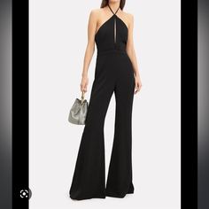 New With Tags Alexis Naila Jumpsuit Size Small Fitted Halter Neck Jumpsuits And Rompers For Evening, Fitted Backless Jumpsuits And Rompers For Cocktail, Black Evening Jumpsuits And Rompers, Black Evening Jumpsuit, Black One-piece Jumpsuits For Evening, Pant Jumpsuit, Jumpsuit, Pants, Women Shopping