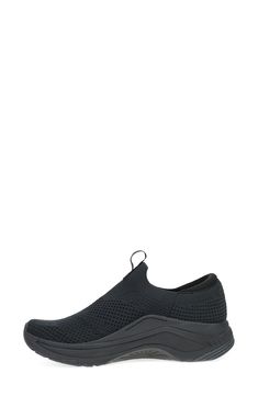 Breathable knit construction means comfortable strides in this everyday slip-on shoe boasting a supportive footbed. 1 3/4" heel; 1/2" platform Cushioned footbed Textile upper/synthetic lining/rubber sole Imported Functional Black Slip-on Sneakers With Arch Support, Black Sporty Slip-ons With Arch Support, Sporty Black Slip-ons With Arch Support, Black Functional Slip-on Sneakers With Arch Support, Black Slip-ons With Textured Sole For Sports, Lightweight Slip-resistant Slip-on Sneakers, Comfortable Black Slip-on Sneakers With Arch Support, Lightweight Black Walking Shoes With Arch Support, Nordstrom Store