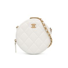 This Crossbody Bag Features A Quilted Lambskin Leather Body A Leather-Woven Chain Strap With Ball Details A Top Zip Closure Interior Slip Pockets. Exterior Is Repainted.. . Brand: Chanel. Type: Crossbody Bag. Main Material: Leather. Dimensions (Lxwxd): 12x12x5. Strap Drop: 60. Dust Bag: 1. . Comments: . Exterior Front Creased Discolored Repaired. Exterior Back Creased Discolored Repaired. Exterior Bottom Creased. Exterior Handle Discolored. Exterior Corners Discolored Worn. Exterior Side Cut Sti Chanel 19, Woven Chain, Chain Crossbody Bag, Quilted Leather, Environmental Impact, Chain Bags, Coco Chanel, White Bag, Lambskin Leather