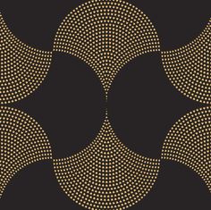 a black and gold background with circles