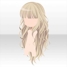 Anime Hair Cocoppa Play, Kawaii Chibi, Anime Hair, Hair Reference, How To Draw Hair, Hair Art