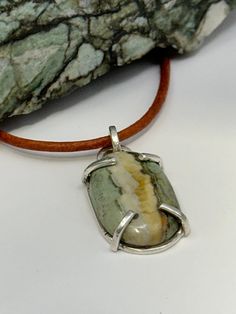 This pendant is made from sterling silver and a piece of green layered jasper I found in San Mateo county, California! Jewelry Pictures, Green Jasper, Jewelry Picture, Illusion Art, Pendant Necklaces, Silver Pendant, Favorite Jewelry, Jewelry Necklace Pendant, Accessory Gift