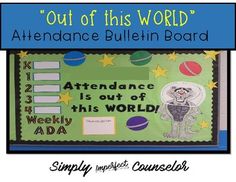 an image of a bulletin board with the words out of this world