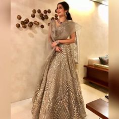 13 Stunning Looks Of Bollywood Actresses At Their Sangeet Ceremony Lehenga Dupatta, Ritu Kumar, Anita Dongre, Indian Bridal Dress, Indian Gowns Dresses, Indian Woman, Indian Lehenga, Indian Bridal Outfits