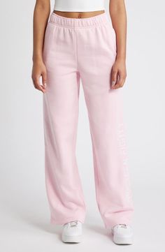 PacSun Cotton Blend Wide Leg Joggers | Nordstrom Pink Sweatpants Outfit, Wishlist Christmas, Hot Pink Pants, Wide Leg Joggers, Everyday Fits, Sweatpants Outfit, Pink Sweatpants, Buy List, Xmas List