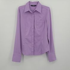 Express Stretch Purple Long Sleeve Shirt Beautiful Blouse With Hidden Buttons Collar Front Pocket Never Worn, But Does Have A Very Tiny Area On Lower Left Front As Shown In Last Photo. Camera Had A Hard Time Picking It Up. Size 11/12 Questions? Leave A Comment Below! Casual Purple Office Blouse, Casual Purple Office Shirt, Casual Purple Blouse For Office, Casual Purple Shirt For Office, Classic Purple Top For Office, Classic Purple Office Tops, Purple Long Sleeve Shirt, 12 Questions, Purple Collar