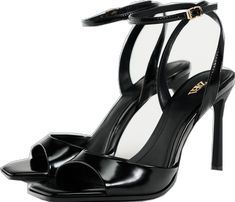 Leather High Heels, Heeled Sandals, Heel Sandals, High Heel Sandals, High Heel, Patent Leather, Ankle Strap, Sandals Heels, Heel Height