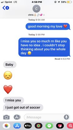 two texts that say goodbye to each other