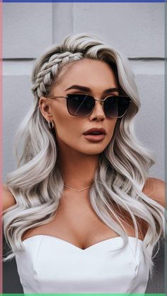 Bridal Hairstyle, Hair And Beauty, Hairdo For Long Hair, Formal Hairstyles, Long Hairstyles, Wedding Hair And Makeup, Hair Color Ideas, Grey Hair, Bride Hairstyles