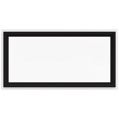 a black and white photo frame on a white background