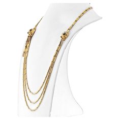 Authentic Cartier Panther 18k Gold Diamond Peridot Onyx Lacquer Tassel Necklace. Chloe 2024, Cartier Panther, Multi Strand Necklace, Multi Strand, Cartier, Tassel Necklace, Panther, Gold Diamond, Onyx