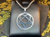 Check out the newest addition to #DarknessJewerly : Heartagram Pentagram Heart Feminine Masculine Force Duality Stainless Steel Pendant Necklace Gothic Wiccan Pagan Satanic - https://rebrand.ly/ipsmwix #heartagram #pentagram #satanicjewelry #wiccan #occultjewelry Pentagram Heart, Feminine Masculine, Stainless Steel Pendant, Force, Stainless Steel