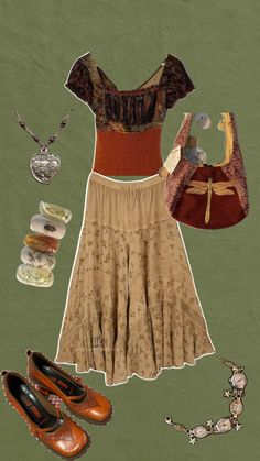 hippie outfits, 70s outfits, witchy style, vintage Hippie Outfits 70s, Whimsigoth Summer, Witchy Outfits, Witchy Style, Outfits 70s, 70s Outfits, Witchy Fashion, Hippie Outfits, Outfits Summer