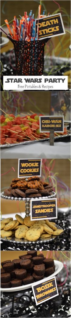 there are many different types of desserts on display