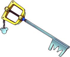 a cartoon image of a key that is attached to a chain