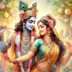 Radha Krishna Hd Wallpaper, Unique Radha Krishna Images, Laxmi Narayan, Spiritual Family, Krishna Drawing, Indian Wedding Couple Photography, Krishna Wallpapers