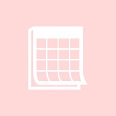 a pink background with a white outline of a calendar