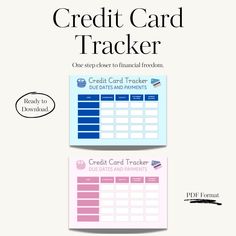 an image of a credit card tracker