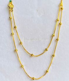 Bead beady box chain necklace, 916 Yellow Gold GOLD PURITY : 916 gold purity Weight: 4-4.50 grams Size : Appx 16-17 Length Colour : YELLOW GOLD Width : pls see pic with ruler Hallmark: Hallmarked 916 stamp Hook: '' S hook Design : beautiful on its own beady necklace Authentic 916 Gold FAQs Q: Is it real gold? A: yes it's real authentic genuine 916 gold Q: can pawn? A: yes it's pawnable ⭐️GoForGold⭐️ Yellow Gold Plated Round Beads Chain Necklace, Yellow Gold Satellite Chain Necklace With Round Beads, Yellow Gold Plated Chain Necklace With Round Beads, Yellow Gold Beaded Chain Necklace With Round Beads, Gold Box Chain Necklace With Round Beads, Gold Necklace With Box Chain And Round Beads, Yellow Gold Chain Necklace With Gold Beads For Gift, Yellow Gold Beaded Chain Necklace, Yellow Gold Box Chain Necklace With Beads