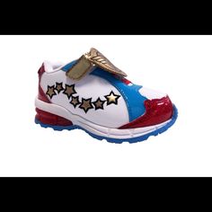 Light Up Soles- Wonder Woman Glitter Sneakers. Delight Your Little One With These Sneakers Wonder Woman Shoes, Jordan 1 Court Purple, Huarache Run, Converse White, Glitter Sneakers, Balenciaga Shoes, Woman Shoes, Soccer Shoes, Pumas Shoes