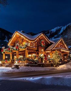 Winter Blessings, 2025 Christmas, Cabin House, Winter Mountain, Log Cabins, Beautiful Scenery Nature, Winter Fun