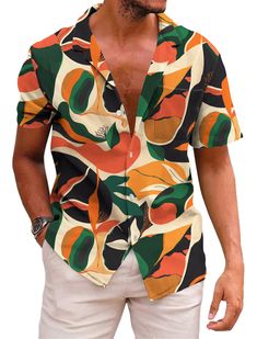 PRICES MAY VARY. Various Occasions - short sleeve summer shirt is perfect for summer fashion and casual, beach, vacations, themed parties, luau, cruises, camping, fishing, sailing, music festivals, and everyday wear. You can easily pair it with casual pants, Hawaiian shorts, or even swim trunks, creating a relaxed and refreshing summer fashion style. Comfortable Fabric - summer tee shirt is crafted from premium materials, with 94% polyester and 6% spandex, ensuring a soft and comfortable wear. I Funny Beach Shirts, Hawaiian Festival, Men Wedding Attire Guest, Hawiian Shirts, Tropical Motifs, Mexico Shirt, Mens Beach Shirts, Mexico Shirts, Funny Beach