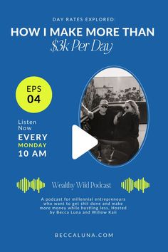 In this episode you'll learn about what a VIP Day is, how to add them into your offers as a business owner, and how we've used them to change our lives. If you've been considering adding a day rate, this podcast episode is for YOU. Learn how I make more than $3k per day. Make More Money