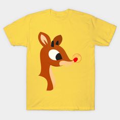 Rudolph the Red-Nosed Reindeer - Rudolph -- Choose from our vast selection of Crewneck and V-Neck T-Shirts to match with your favorite design to make the perfect graphic T-Shirt. Pick your favorite: Classic, Boxy, Tri-Blend, V-Neck, or Premium. Customize your color! For men and women. Rudolph The Red Nosed Reindeer, Rudolph The Red, Red Nosed Reindeer, Red Nose, Reindeer, Classic T Shirts, V Neck T Shirt, Graphic T Shirt, Shirt Designs