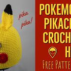 the pokemon pikachu crochet hat is made with free pattern and instructions