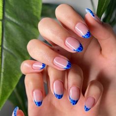 Short Summer Nail Art, Easy Summer Nail Art, Simple Acrylic Nails, Fire Nails, Nail Inspiration, Funky Nails, Nails Short, French Tip Nails