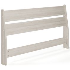 a white wooden bed frame with no headboard or foot board on an isolated background