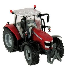 a toy tractor is shown on a white background