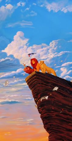 the lion king and cub from disney's live - action movie, simba