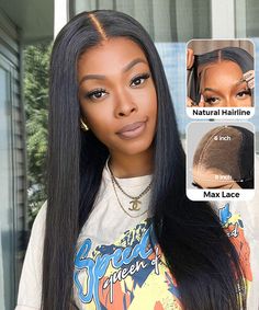 Product Details Brand: Karlami Hair Hair Material: 100% Human Hair Density: Full 180% density Hairline: Super Natural-looking Pre-Plucked Hairline; Pre Cut Lace Design; Pre Bleached Knots Wig Advantages: No Glue, No Gel, Easy To Maintain Lace Area: 9×6 Parting Max Lace, More Versatile & Flexible Lace Type: Transparent lace, meltdown perfectly, match all skins Style: Straight Hair Hair Color: Natural Color Cap Size: Average size 22.5 inches, multiple clips & an adjustable band inside the wig for Glueless Wig, 100 Human Hair Wigs, Colored Wigs, Body Wave Wig, Brown Wig, Short Bob Wigs, Headband Wigs, Hair Sale, Blonde Ombre